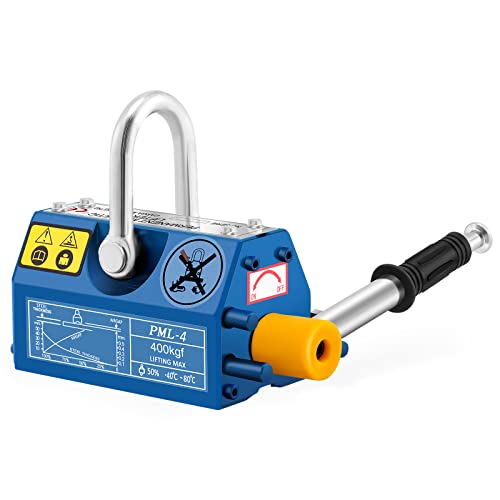 Mxmoonant 880lb/400kg Permanent Magnetic Lifter Magnet Lifting Hoist with Handle